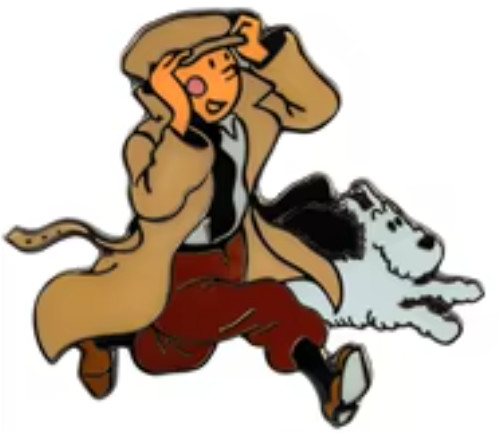 Tintin snowy enamel pin 2 - &, pin-2